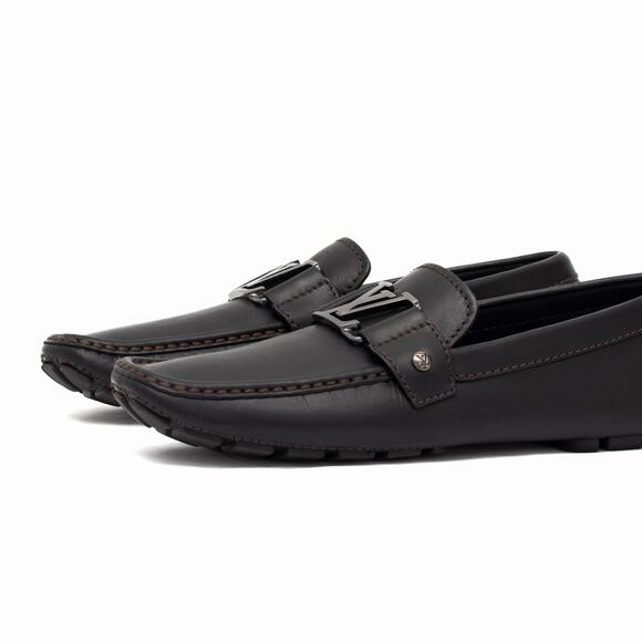 Louis Vuitton Men\'s Monte Carlo Buckle Moccasin Loafers Black Leather US 7.5 main image 12